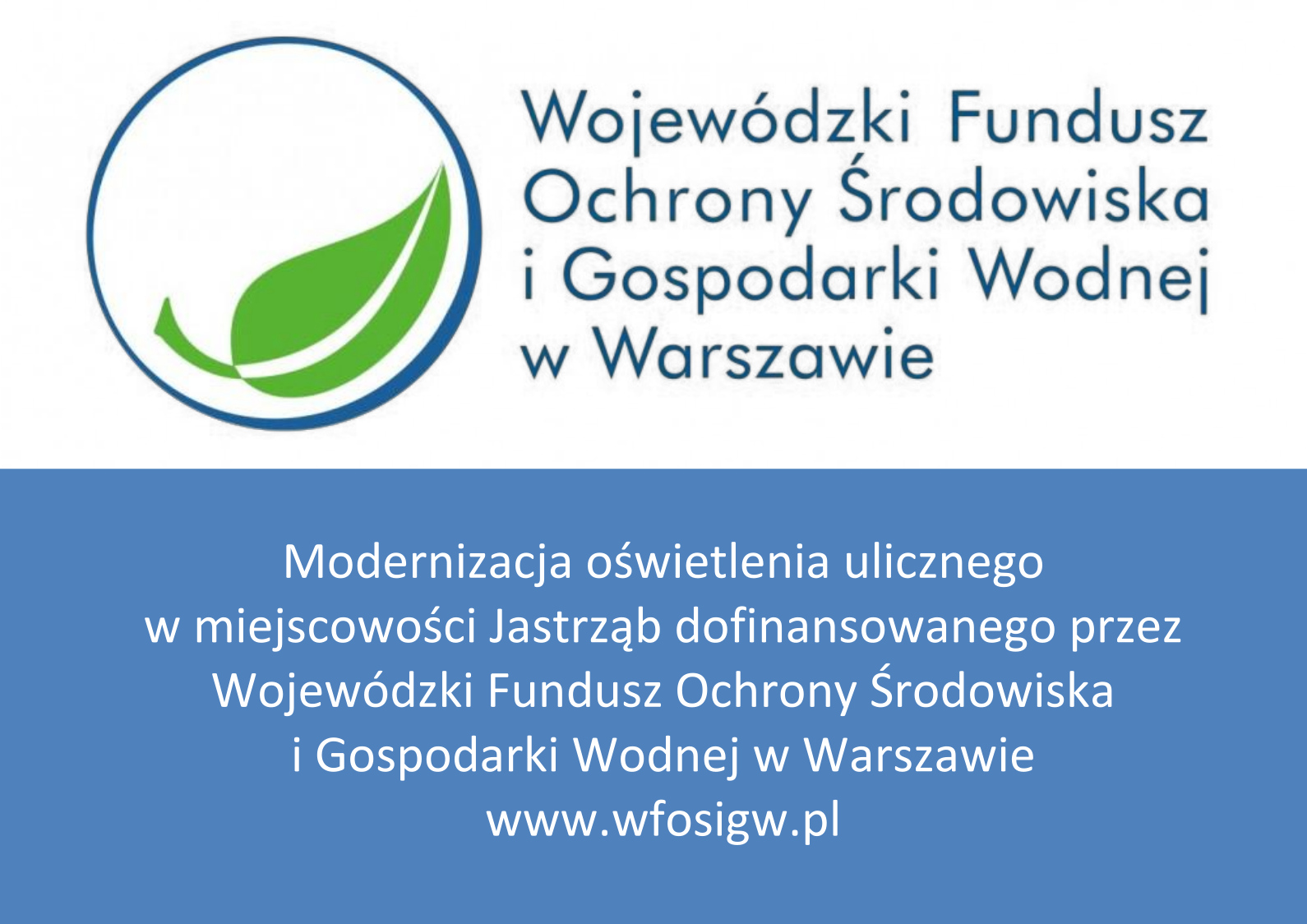 Logo - Wojewódzki Fundusz Ochrony Środowiska i Gospodarki Wodnej