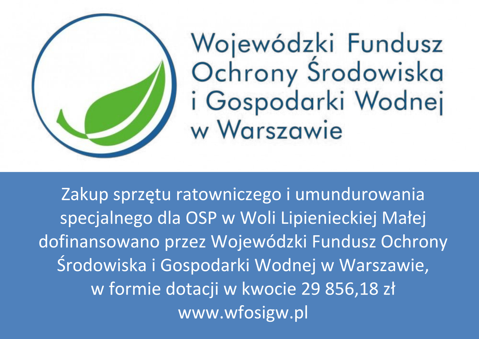 Logo - Wojewódzki Fundusz Ochrony Środowiska i Gospodarki Wodnej