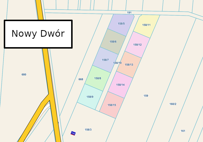 Wizualizacja - działki Nowy Dwór