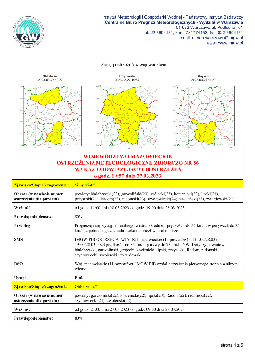 Ostrzeżenie Meteorologiczne zbiorczo nr 56 - MZW_STAN_20230327175805139