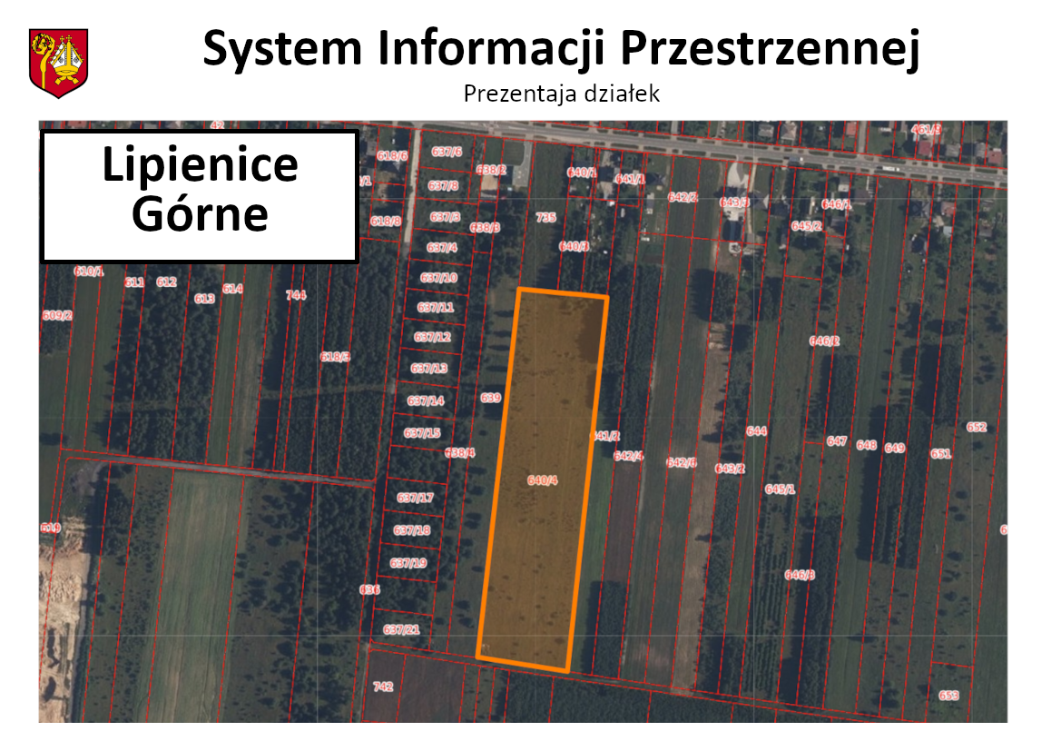 Wizualizacja - działki Wola Lipieniecka Duża oraz Kuźnia WieśLipienice Górne