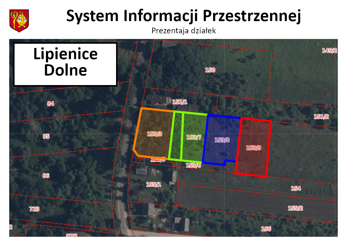 Wizualizacja - działki Lipienice Dolne