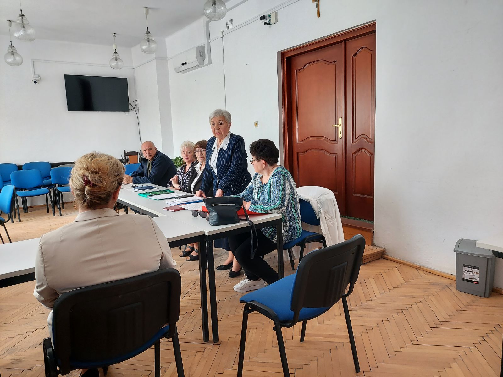 Sesję prowadziła Przewodnicząca Gminnej Rady Seniorów Wanda Grabowska