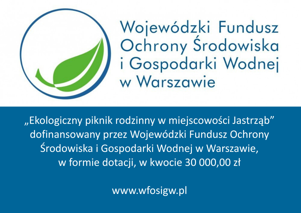Tabica informacyjna Ekologiczny piknik rodzinny w miejscowości Jastrząb