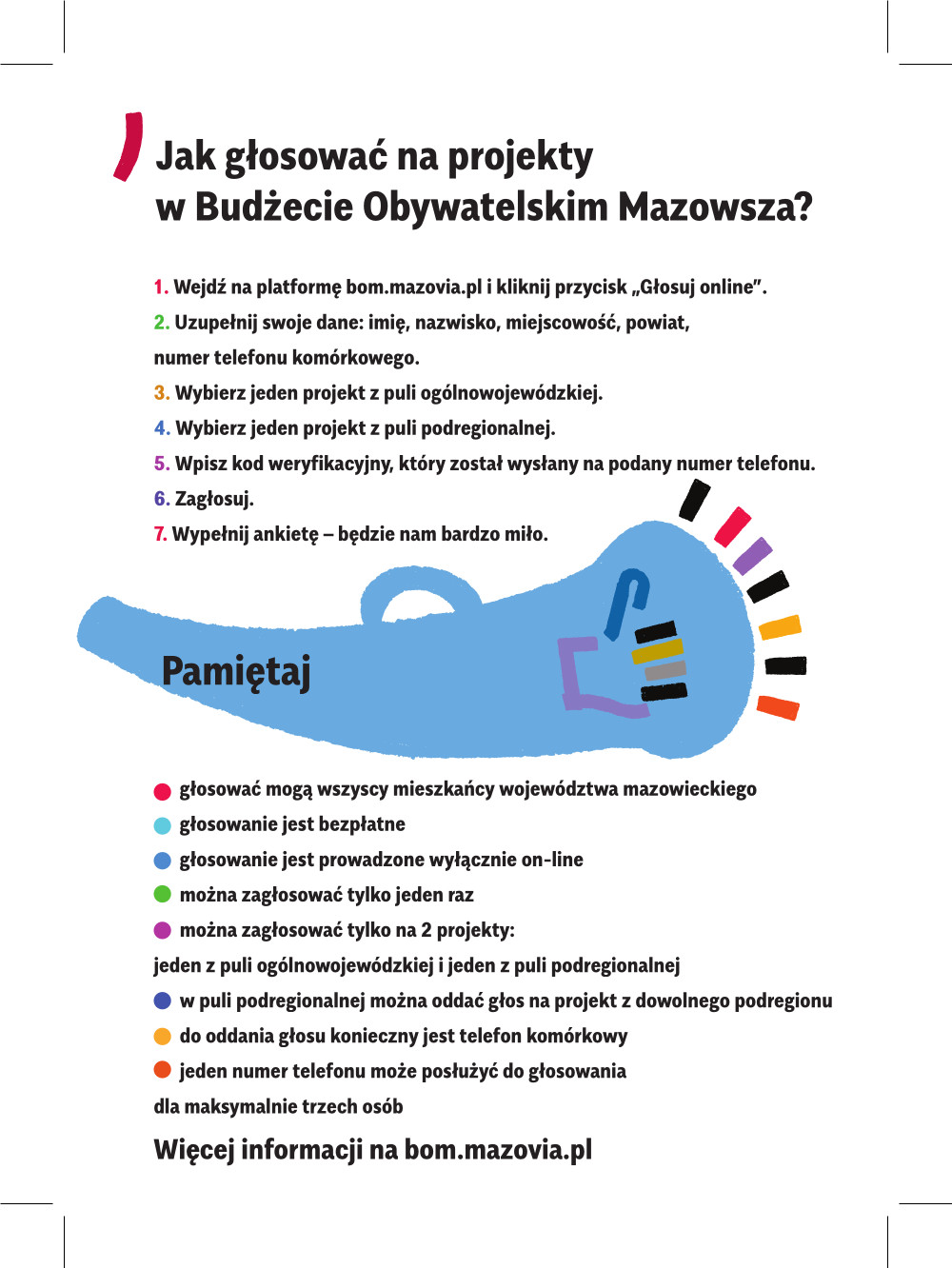 Ulotka BOM 23 GLOSUJ rewers