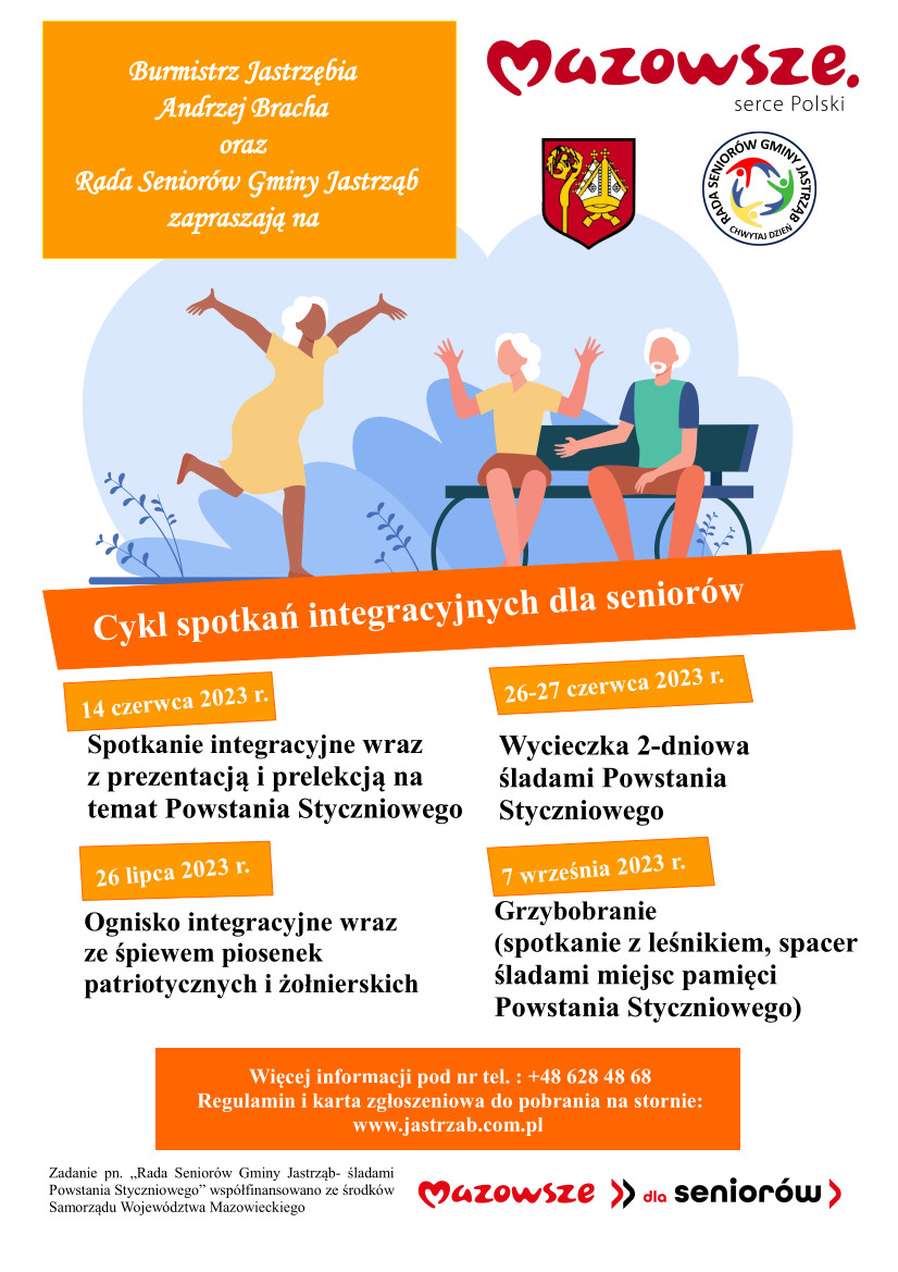 Plakat Mazowsze dla seniorów