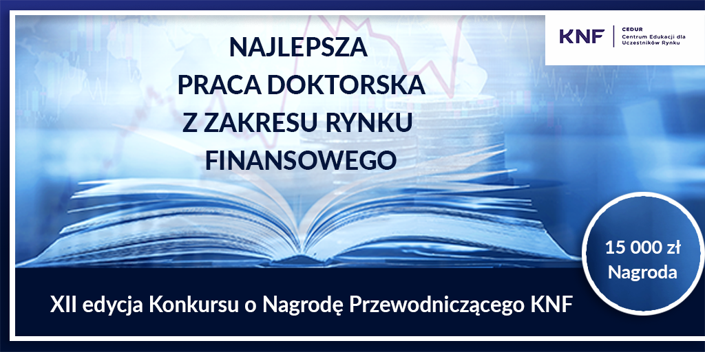 XII edycja Konkursu o Nagrodę Przewodniczącego KNF - grafika informacyjna