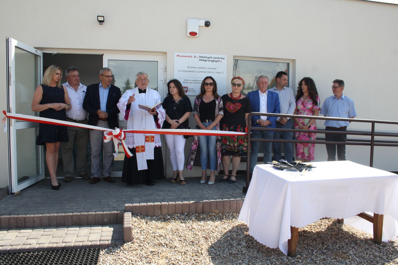 Uroczyste otwarcie nowo wybudowanej świetlicy wiejskiej w Lipienicach Górnych