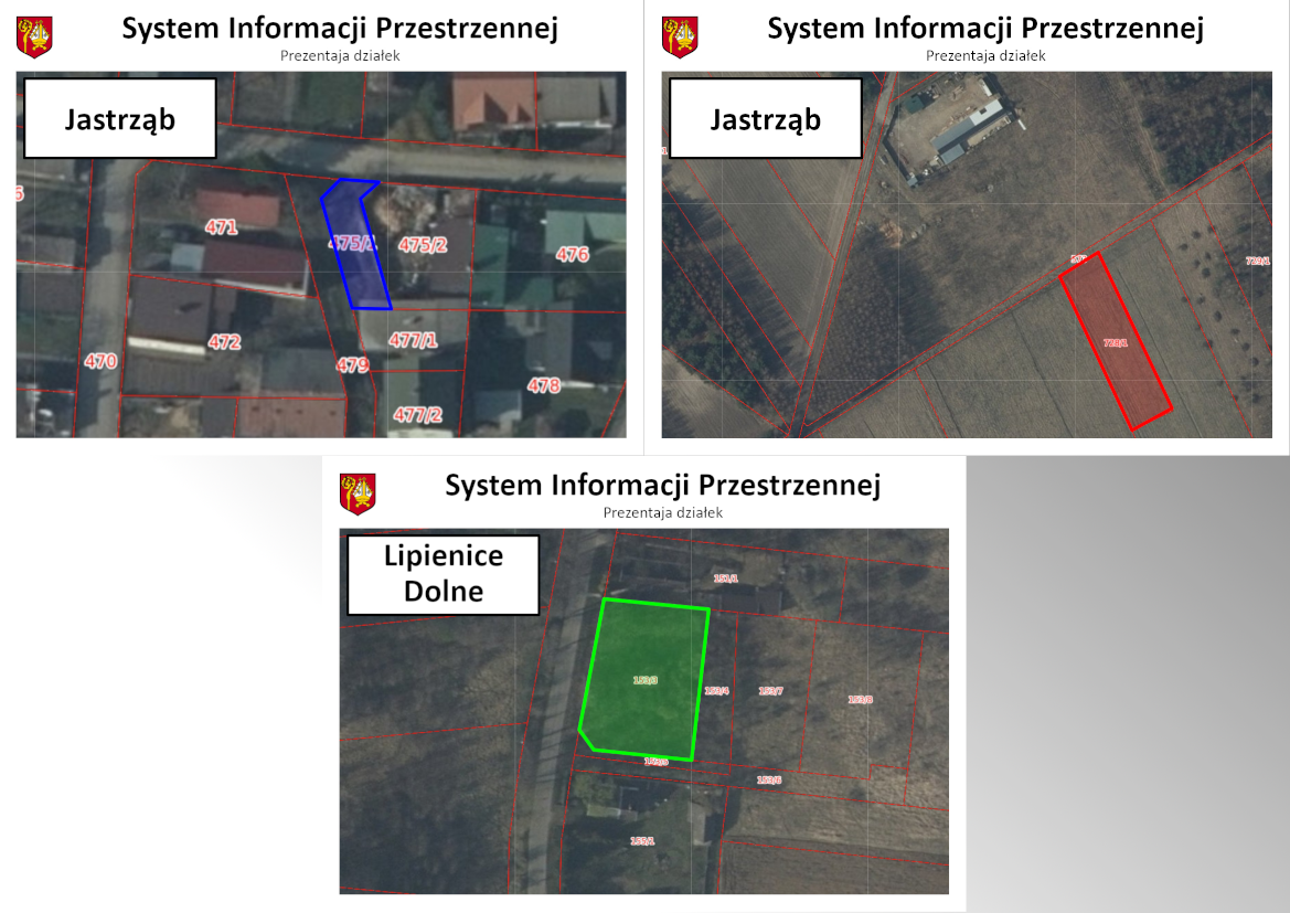 Wizualizacja - działek