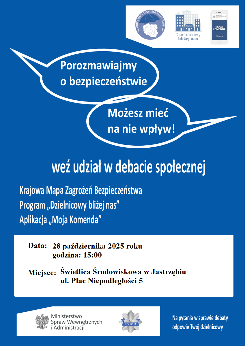 Debata Społeczna programu "Dzielnicowy bliżej nas" - treść w artykule