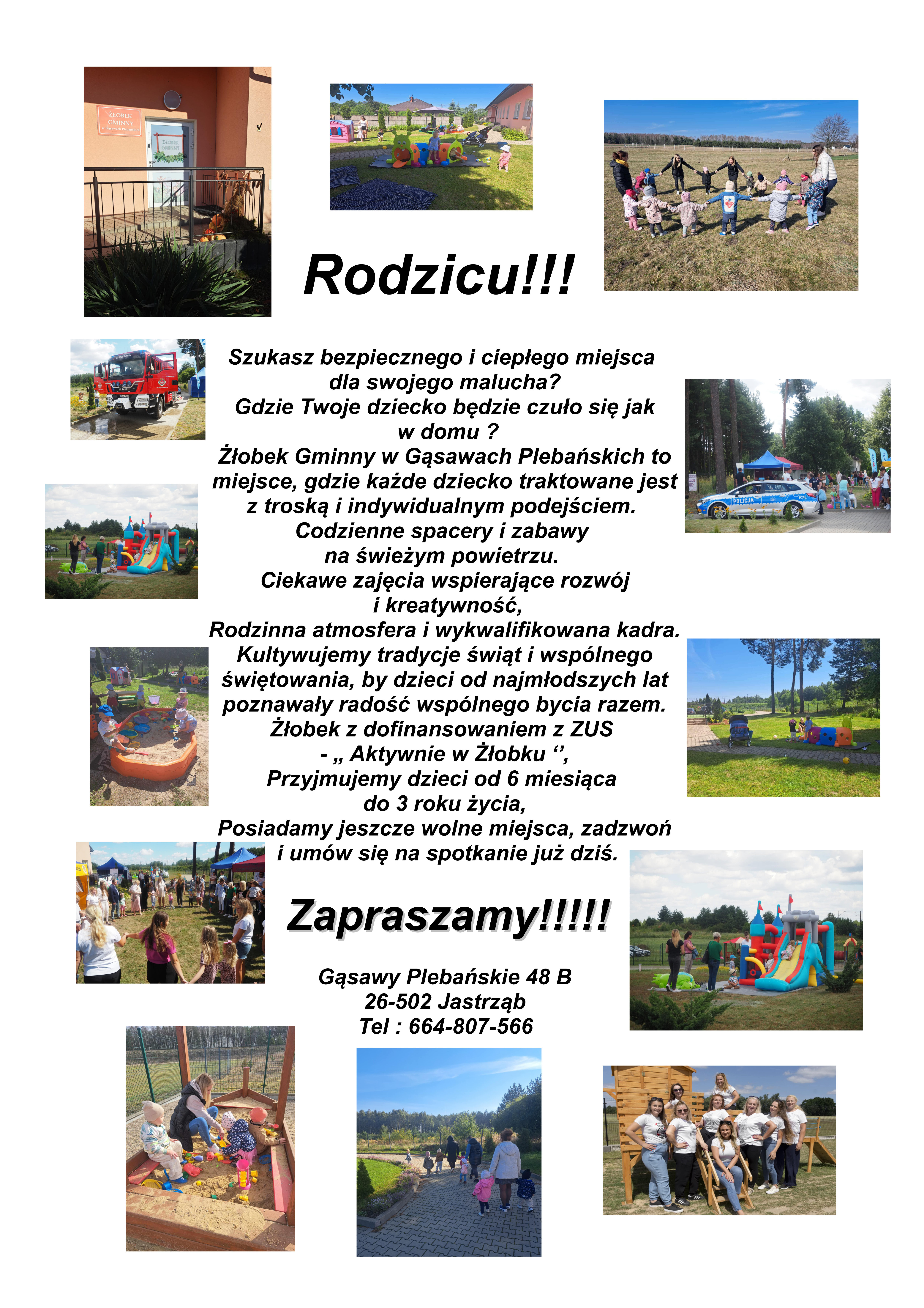 Żłobek Gminny w Gąsawach Plebańskich - treść w artykule