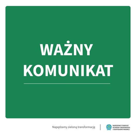 Ważny komunikat
