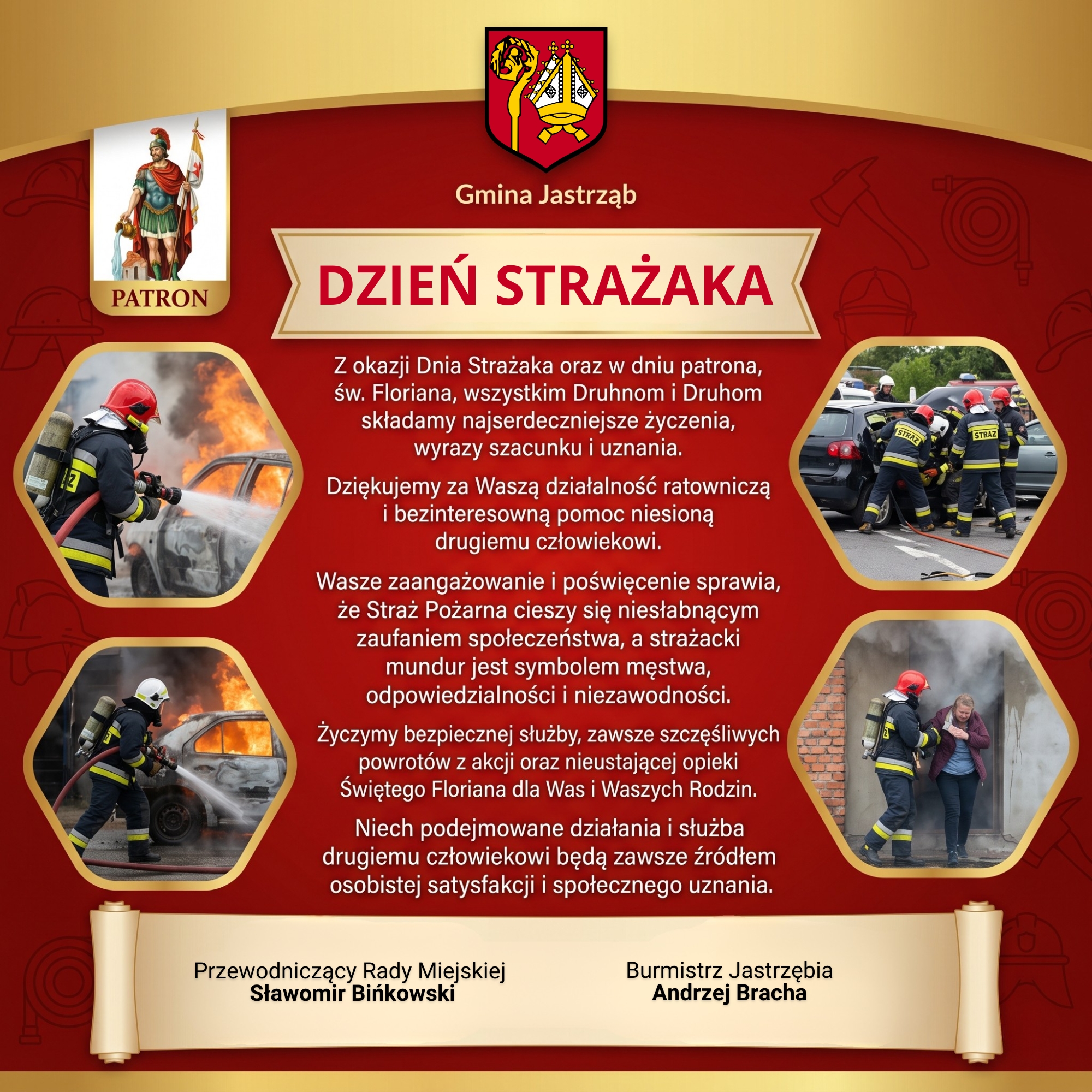 Życzenia z okazji Dnia Strażaka