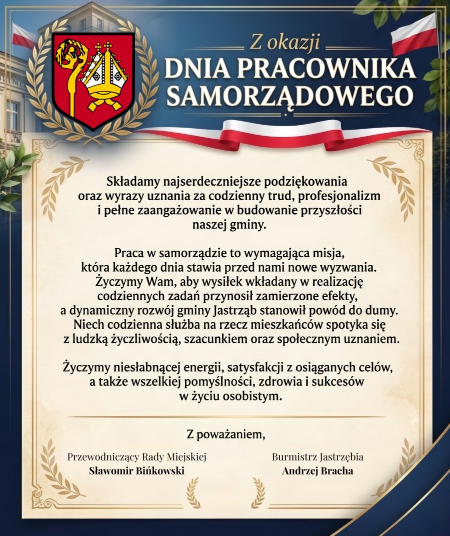 Życzenia z okazji Dnia Pracownika Samorządowego